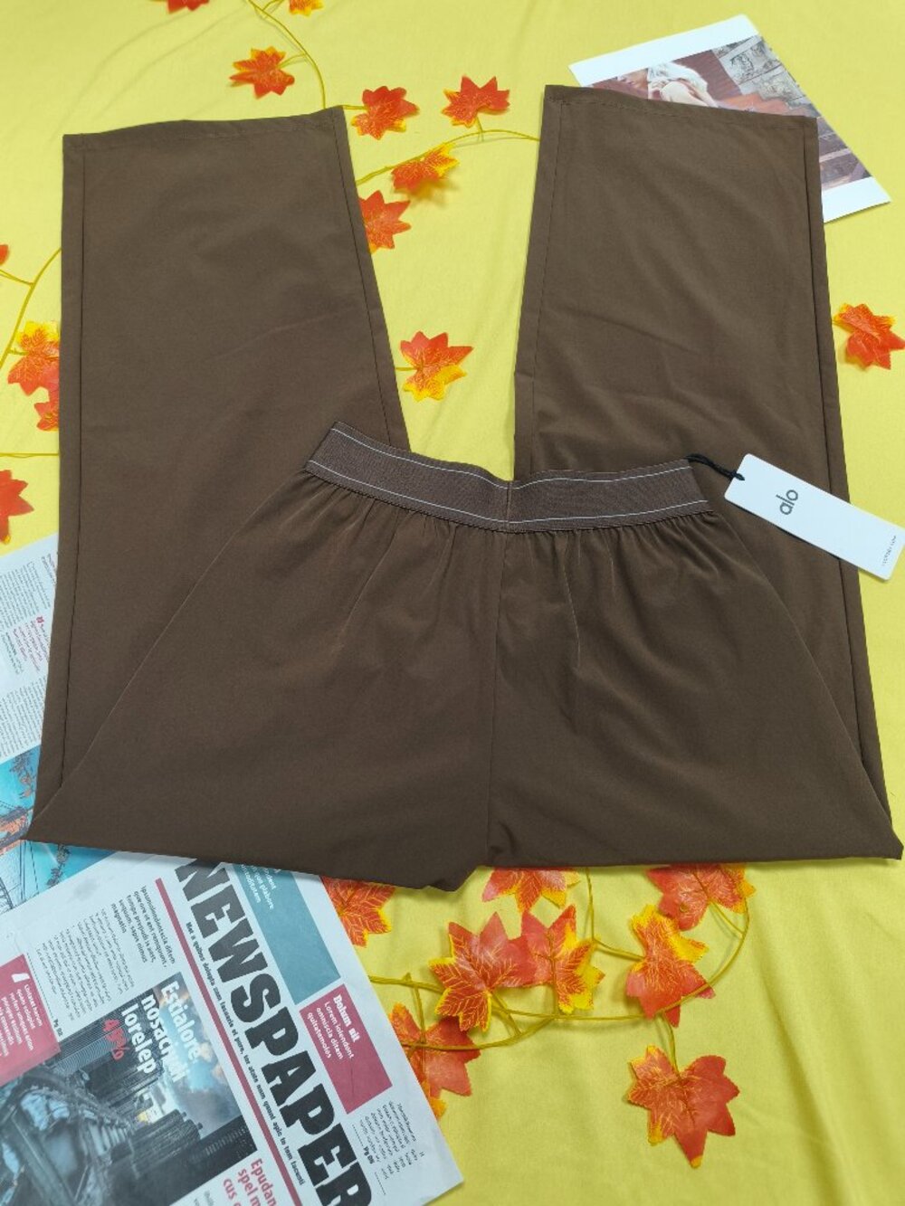 Espresso ALO Yoga XS&S Suit Up Trouser 30" Inseam Regular🌻Cool Girl Must Have😎 - Picture 3 of 7